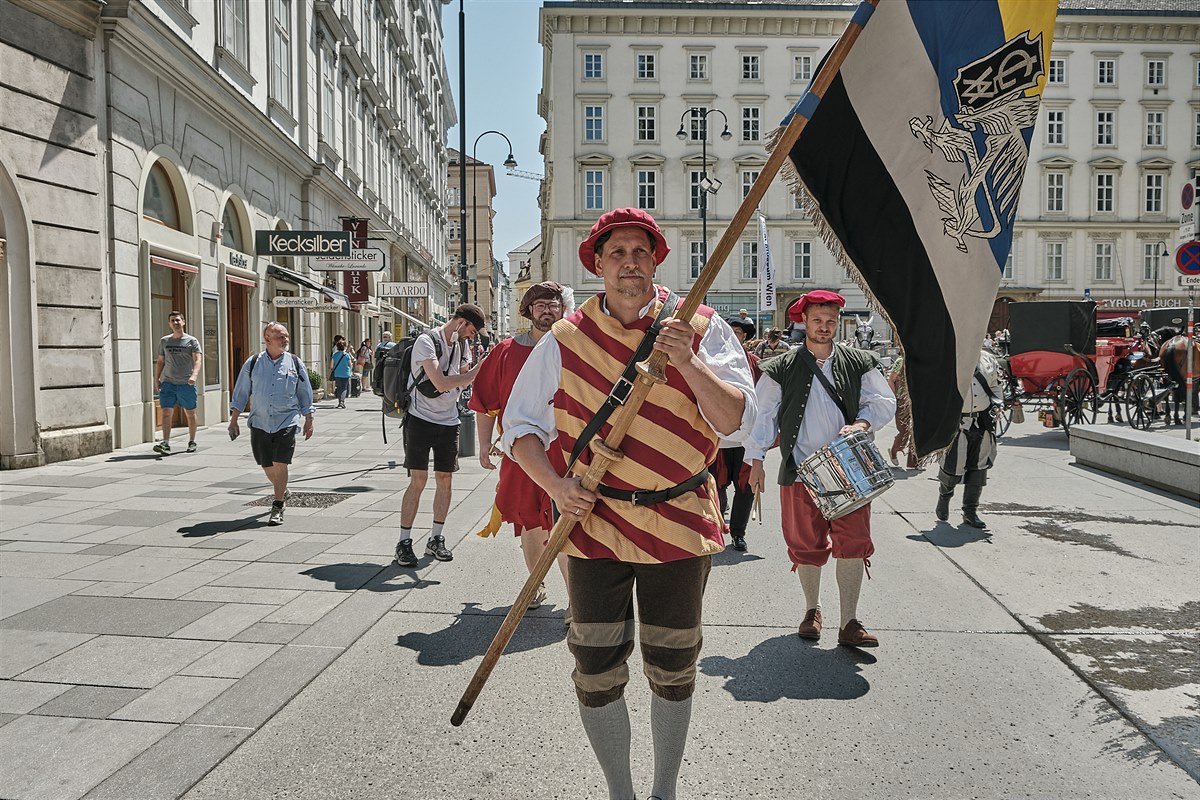 Historische Gautschfeier in Wien