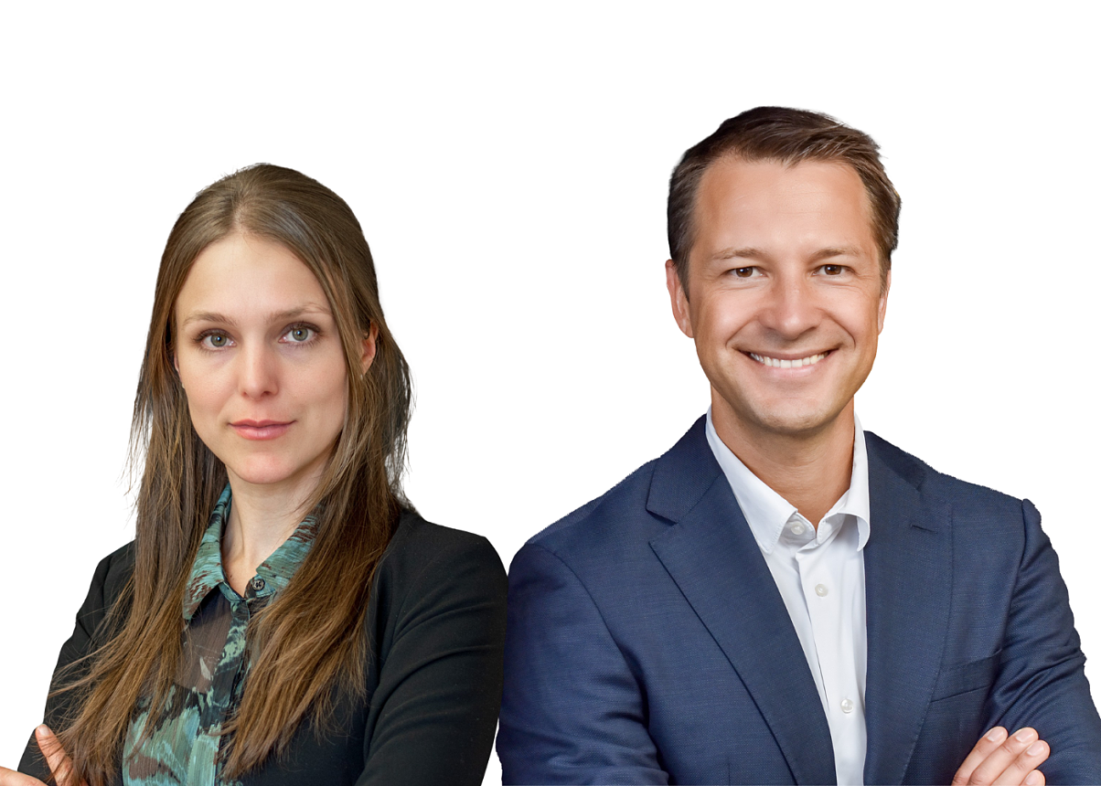 Wolfram Huber (Partner) und Lisa Urbas (Rechtsanwältin)